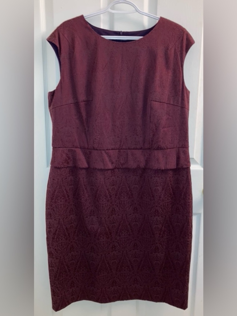 NWT Aditi red maroon business casual, cocktail dress with lining from Sri Lanka